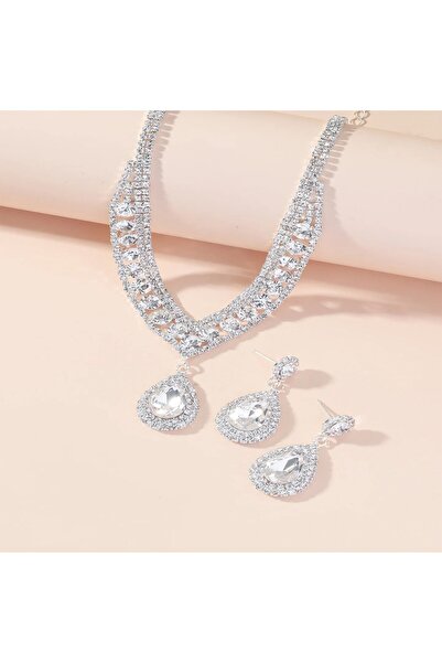 Flaner Paris Accessorize Magnificent Heritage Stone Necklace and Earrings Set