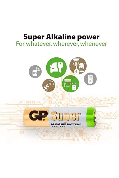 GP بطاريات قلوية عالية الجهد 12 فولت Super 27A - قطعة واحدة