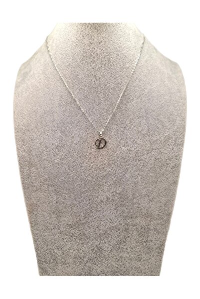 Han Ticarethane Gümüş Renk D Harfi Kolye