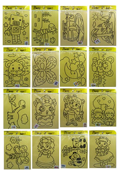 Kuki Kum Boyama Seti ( Kız 5 Adet )