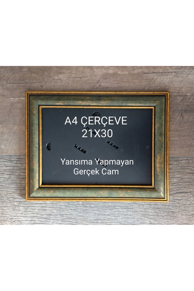 cercevehome A4 Çerçeve 21x30 Diploma-Sertifika Çerçevesi Masa Üstü Ayaklı-Yat...