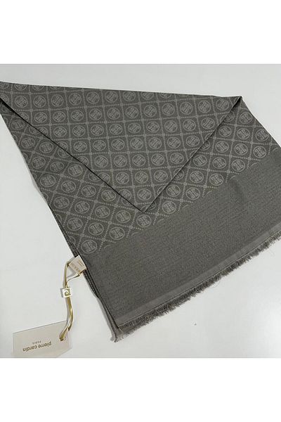 Pierre Cardin Σάλι Elegans Monogram-75 X 190-090700-975 Dark Mink