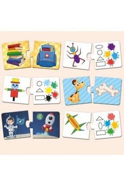 Circle Toys لغز تعليمي لمطابقة البيض مكون من 6 قطع