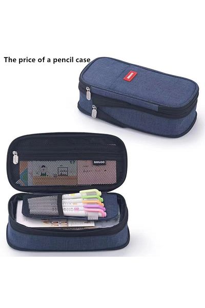 Choice A2 Large Capacity Pencil Case Stationery School Supplies Pencil Cases Pouch Office Desk Storage Bag
