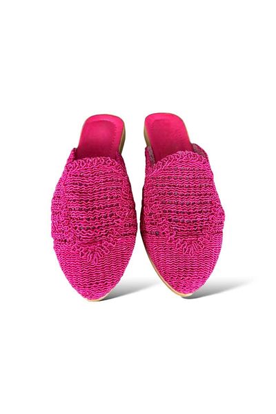 Liger Women's Lace Embroidered Slippers PINK