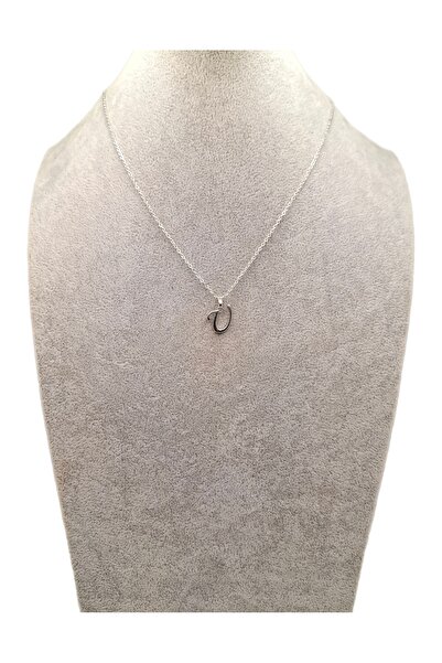 Han Ticarethane Silver Color Letter U Necklace