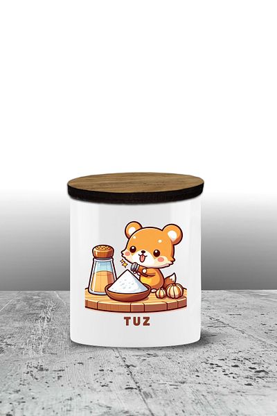 yeditepe hayat Ceramic Salt Storage Container - 300ml