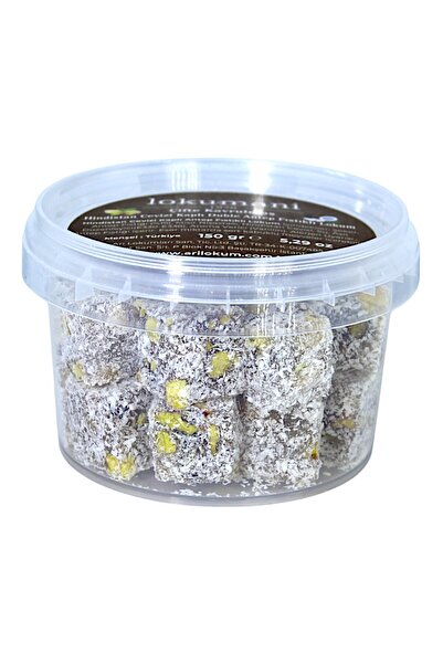 lokumani حلقوم تركي مغطى بجوز الهند والفستق المحمص 150 جرام