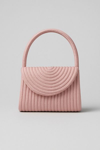 Magu Girl's Jute Straw Spiral Handbag - Summer Mini Model