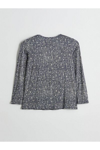 LC Waikiki Tricou pentru femei LCW Grace Crew Deck Print