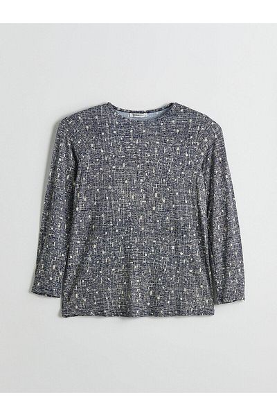 LC Waikiki Tricou pentru femei LCW Grace Crew Deck Print