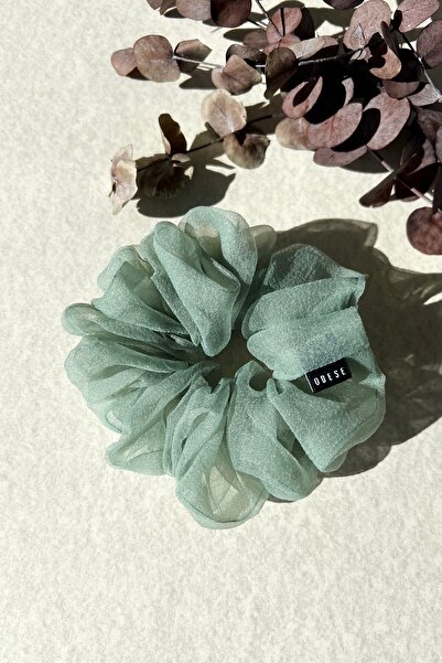 ODESE DESIGN El Yapımı Organze Scrunchie Saç Tokası Medium Boy