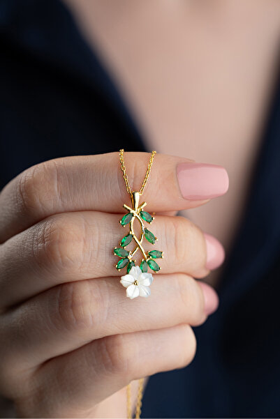 EDSA Silver 925 Ayar Gümüş Manolya Çiçeği Kolye