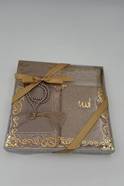 Uğurlu Hac 4'lü Özel Seccade Seti Dini Hediyelik