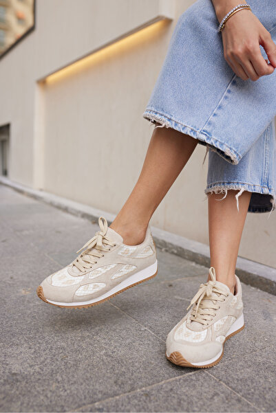 ANGELİNA JONES TALİSCA KADIN BEJ BAGCIKLI SNEAKER