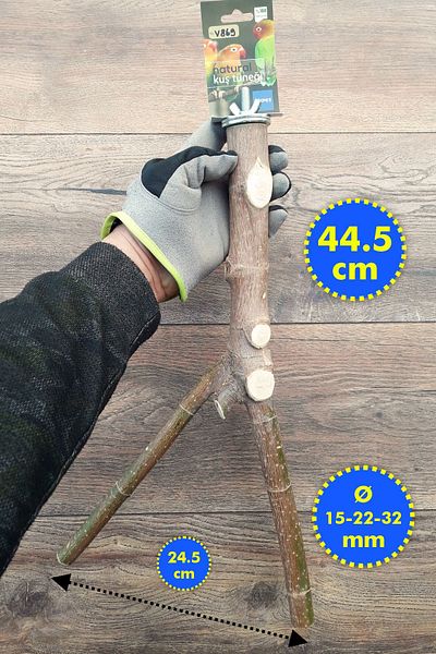 Vixpet 44.5 cm Natural Parrot Perch for Jako Amazon Alex and More