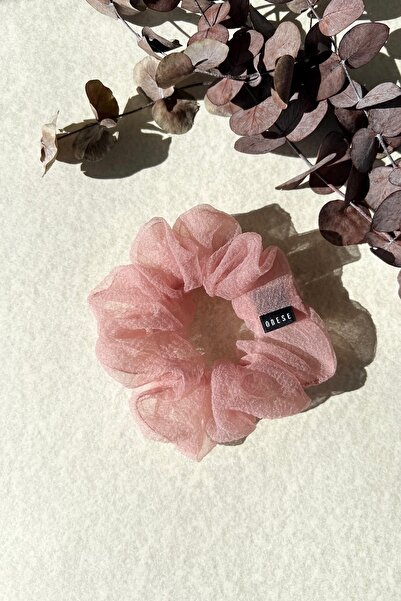 ODESE DESIGN El Yapımı Organze Scrunchie Saç Tokası Small