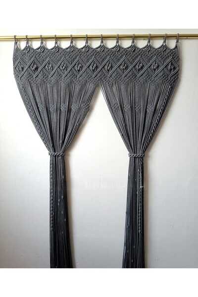 cessehome renklı makrome perde kapı susu