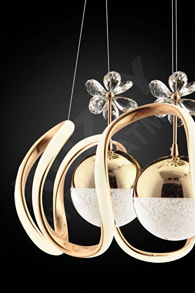 GYK LİGHT BELLA 3 TOPLU KUMANDALI 3 RENK YANAN LEDLİ AVİZE