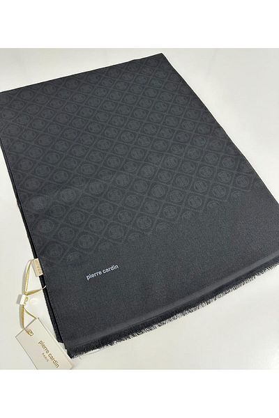 Pierre Cardin Σάλι Elegans Monogram-75 X 190-090700-911 Μαύρο