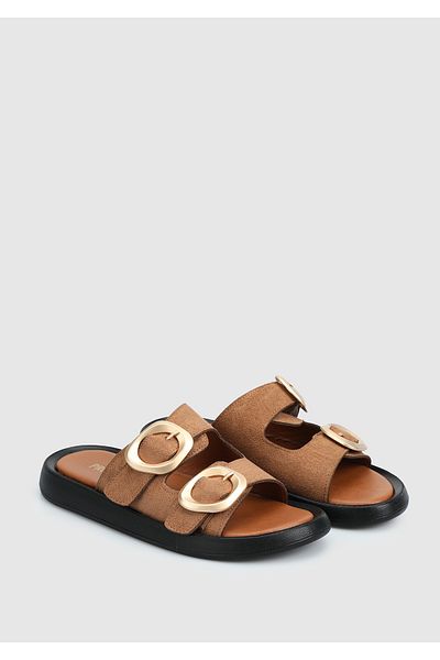 Provoq Tan Women's Slippers