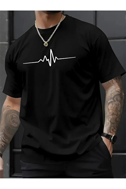 bellanova Δημιουργικό εμπριμέ ανδρικό καλοκαιρινό μπλουζάκι με στρογγυλή λαιμ...