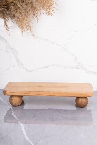 MODA OZY Ball Footed Ξύλινη Κουζίνα / Μπάνιο Διακοσμητικό Organizer Riser Stand Ορθογώνιο Βάση βάζου