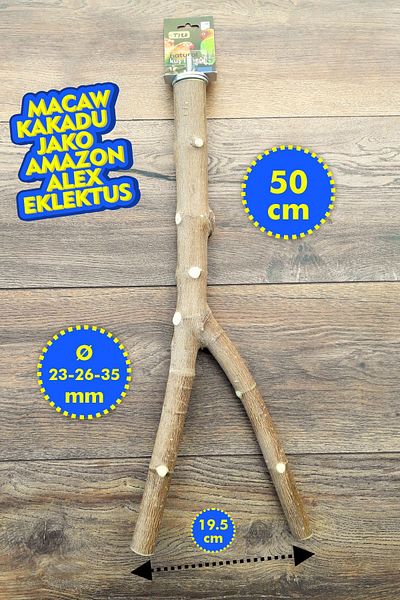 Vixpet Venty 50 cm Natural Parrot Perch |   Jako, Amazon, Alex, Eklektus, Kayık, Konur - T120