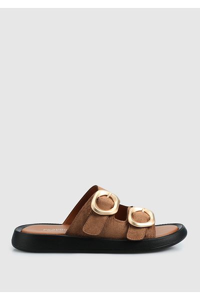 Provoq Tan Women's Slippers