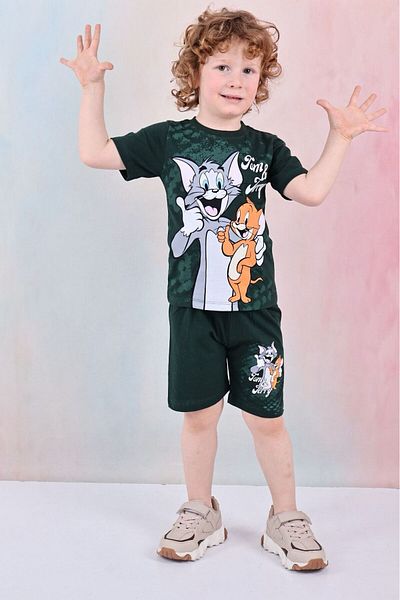 LİLLYPİCCA Boy's Character Patterned Shorts Suit