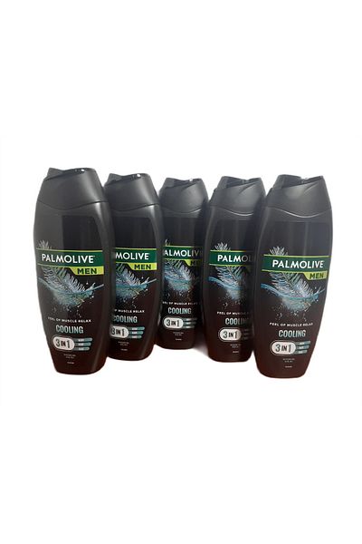 Palmolive PALMOLIVE Men Cooling 3 in 1 Shower Gel - 500ml x 5 Pieces