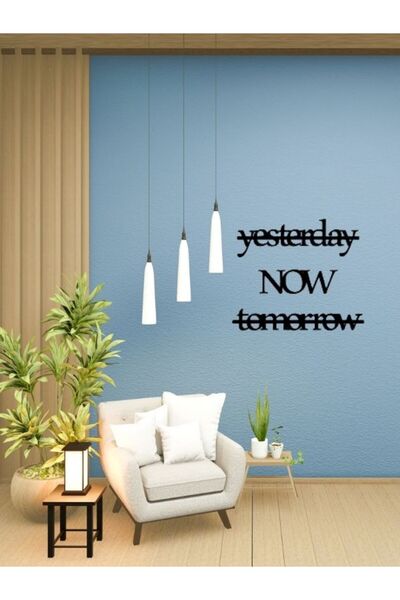 Diji Wood Yesterday NOW Tomorrow Ahşap Modern Duvar Dekoru