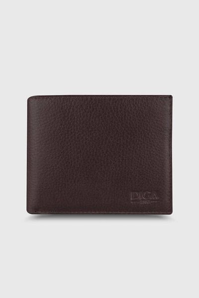 DİGA 03 Model Classic Pisot Real Leather Brown Wallet