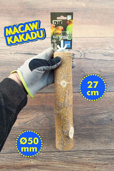 Vixpet Venty 27 cm Thick Parrot Perch - Choice for Macaw and Cockatoo T498