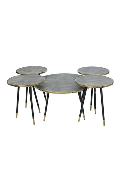 SAHABA 4 in 1 table set, gray 2298
