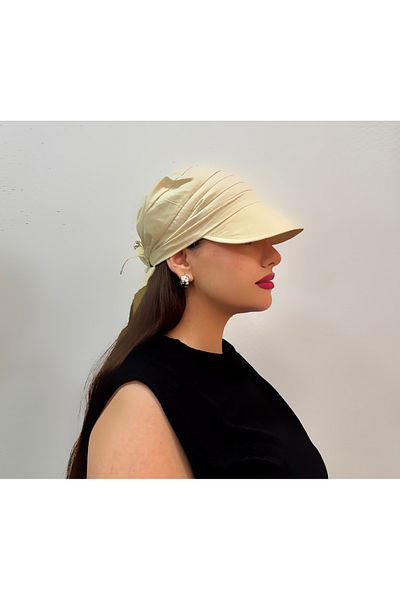 CapZone Tie-Up Visor Hat Visor Bandana Sun Protection Cream