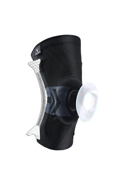 Choice أحدث دعامة للركبة للرجال مقاس L أسود 2025 دعامة ركبة مرنة مضغوطة مع سل...