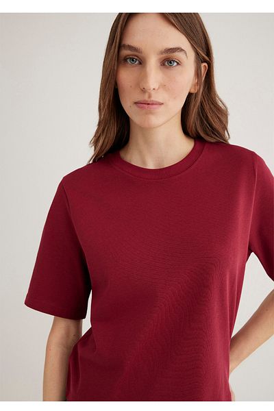 Mavi tricou de bază pentru femei, 100% bumbac