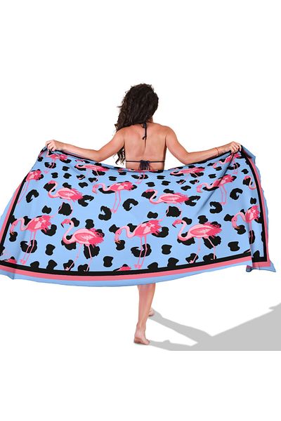 TUA Flemingo Pattern Inner Non-Show Satin Pareo