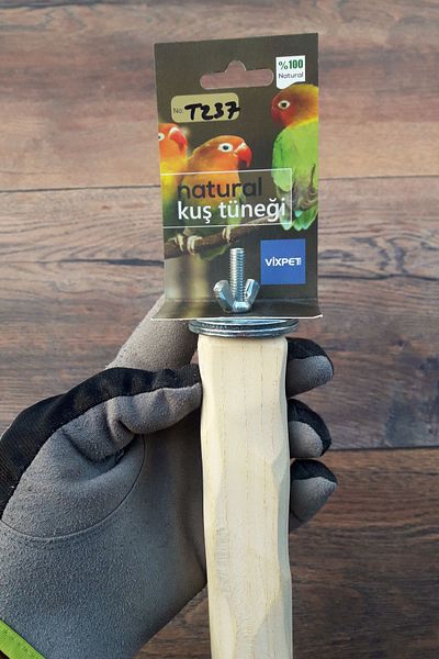Vixpet Venty Chipped Parrot Perch 24 cm |   Macaw, Cockatoo, Jako, Amazon, Eklektus, Alex, Kayık - T237