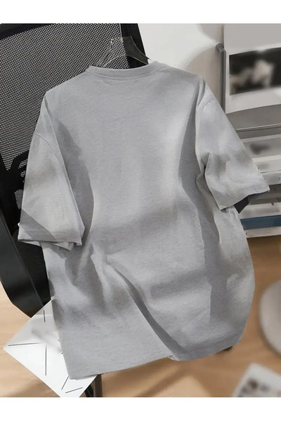 WOODROFFE Χαριτωμένο μπλουζάκι με στάμπα με χαριτωμένη γάτα και φεγγάρι, υπερμεγέθη Casual Boyfriend 5