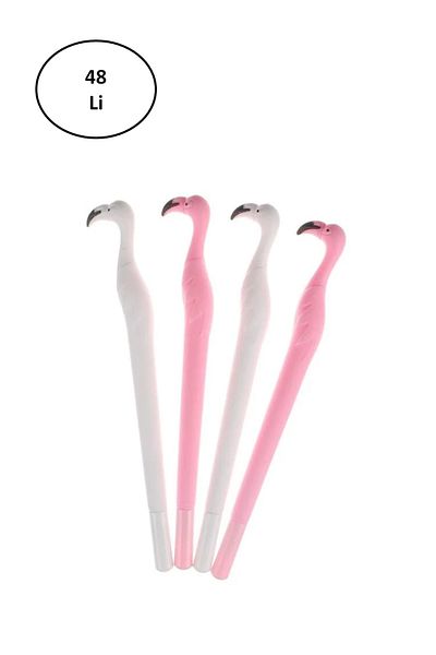 MBB ETİCARET Taros Unıck Color Big Flamingo Gel Pen 3254 48 pcs