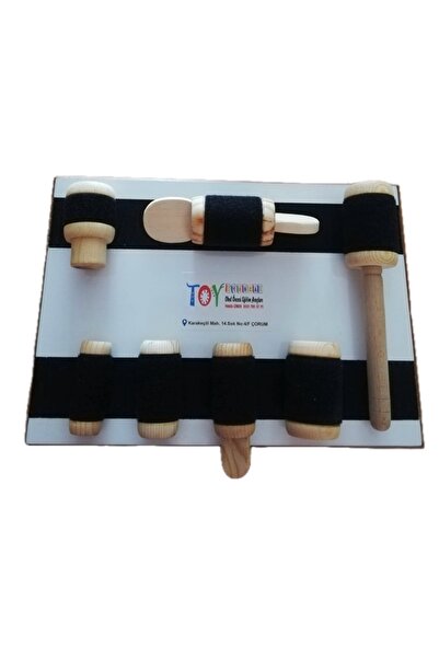 Toy Oyuncak Okul Öncesi Turuncu Eğitici Egzersiz Tablası Cırt Cırt El Çalışma...