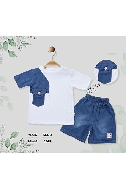 BİGÜMEX Boy's Jeans Shorts Suit
