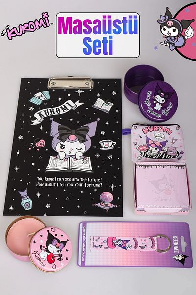 kuromi Licensed New Season Secretary, Scented Candle, Metal Organizer, Kuçi Notepad, Money Bag