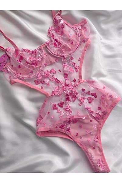 EDLİNGERİE Pink Gemma Bodysuit