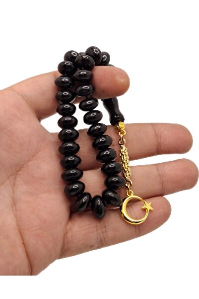 Han Ticarethane مزيج اللون الذهبي قطع مسطحة بطول المعصم حجر ألوتو مسبحة الصلاة