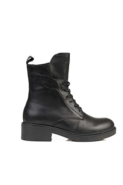 Greyder 30960 Zn Δερμάτινα Μοντέρνα Γυναικεία Μποτάκια ΜΑΥΡΑ