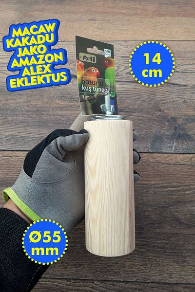 Vixpet Venty 14 cm Cylinder Parrot Perch |   Macaw, Cockatoo, Jako, Amazon, Eklektus, Alexander, Kayak Fx118