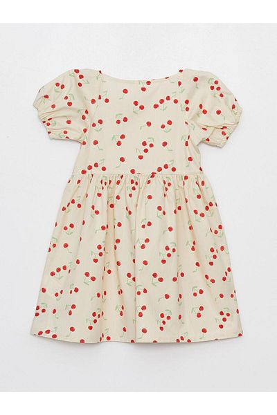 LC Waikiki Square Neck Floral Patterned Baby Girl Dress (S4)